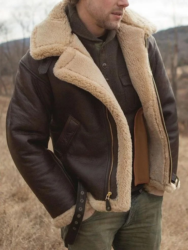 Aurelian | Luxuriöse Fliegerjacke aus Shearling mit Vintage-Details