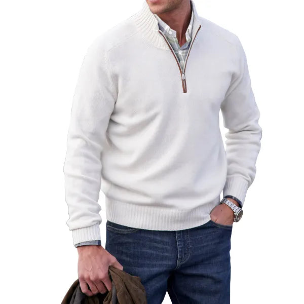 Raban | Classic Black Cashmere Pullover Sweater for Men