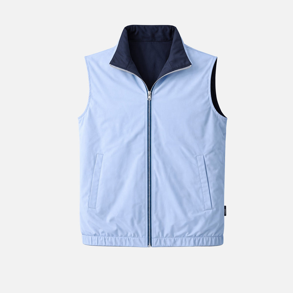 Nelxo's  Navy Blue/Baby Blue Reversible Travel Gillet
