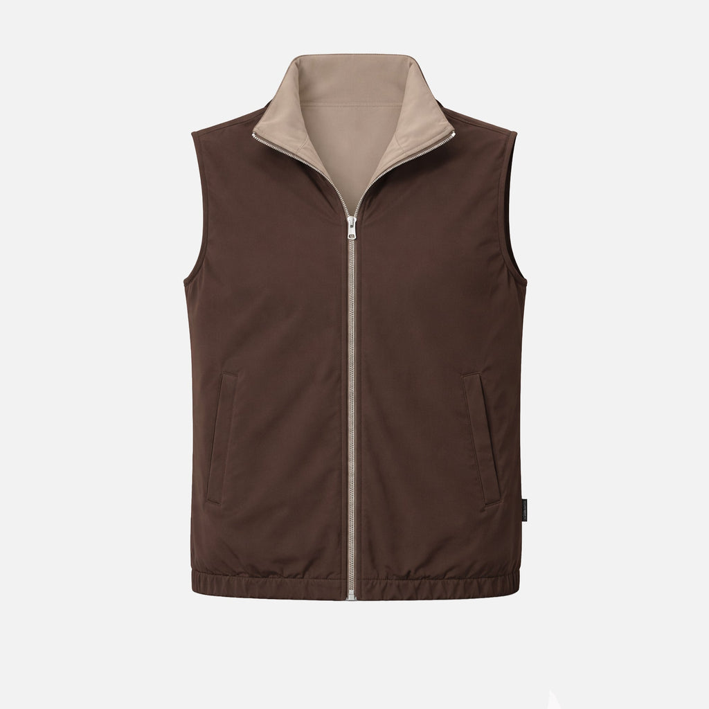 Nelxo's  Espresso/Falcon Reversible Travel Gillet