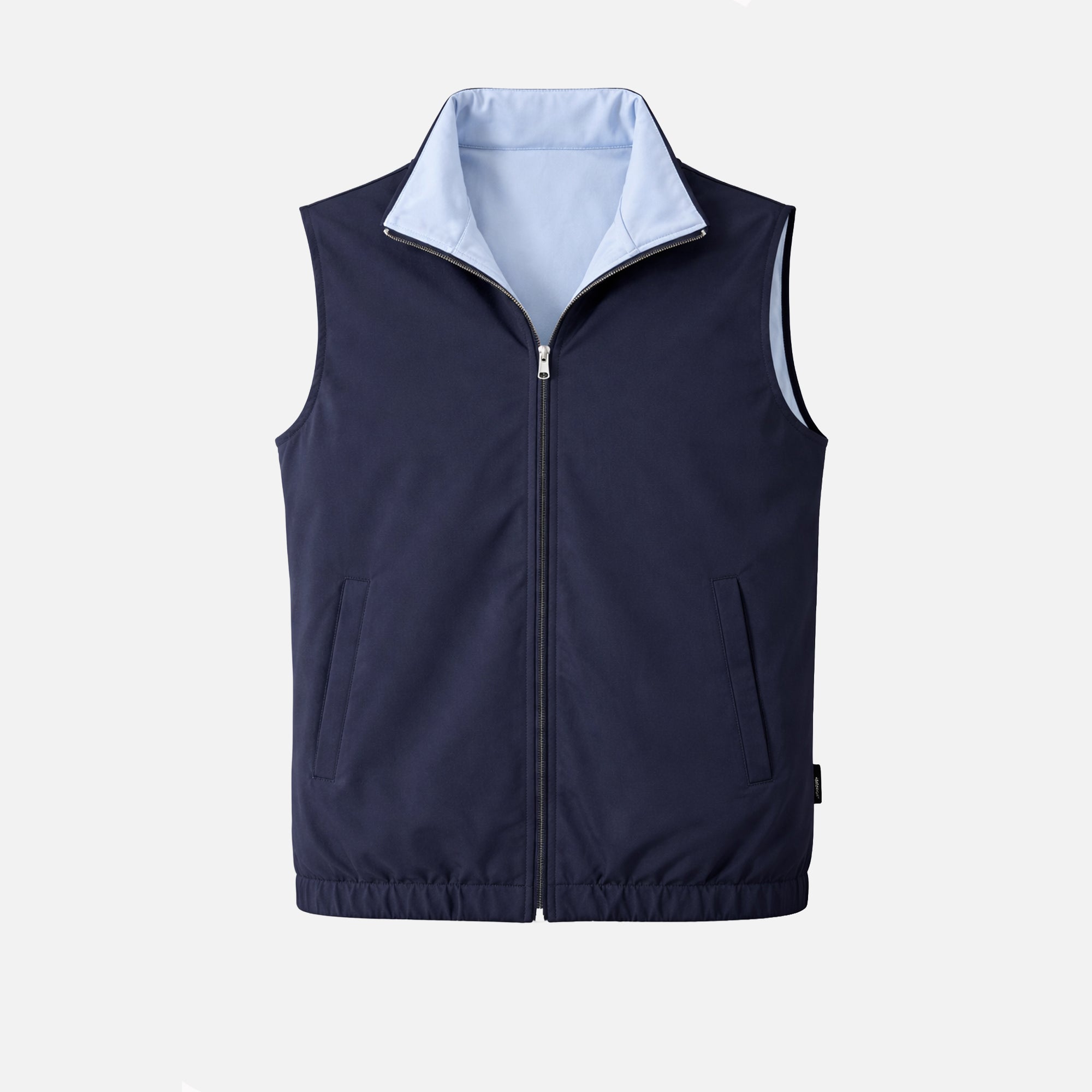 Nelxo's  Navy Blue/Baby Blue Reversible Travel Gillet
