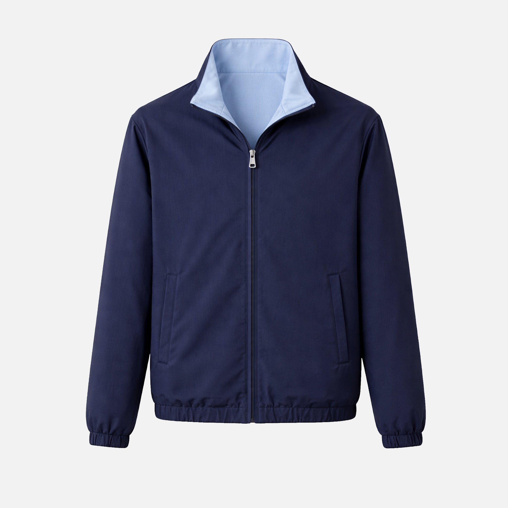Navy Blue /Baby Blue Reversible Jacket